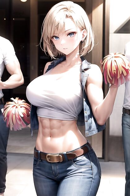 Android 18 from Dragon Ball Z Gets slicked up in Steamy Hentai Picture