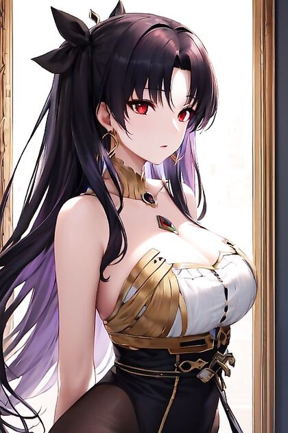 Fat Girl 18+ with Arms Bound Behind Her in Close-Up Hentai Picture