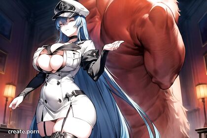 Huge-Assed Beauty with Enormous Breasts Takes On All Comers in Steamy Hentai Picture