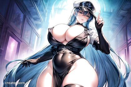 Esdeath from Akame ga ! Rocks Massive Breasts and Booty in Seductive Hentai Picture