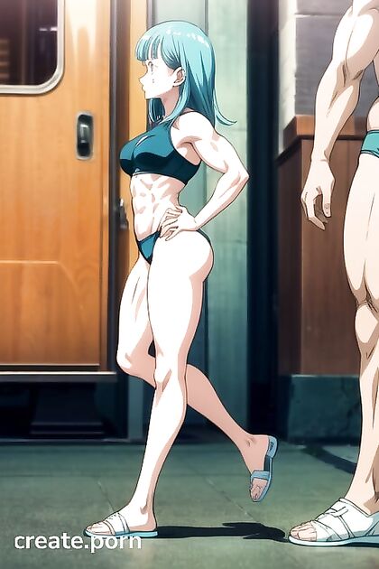 Muscular Abs and Big-Ass Picture in Steamy Hentai Images