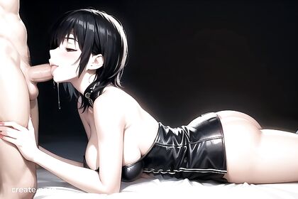 Big-Assed Beauty in Skirt and Stockings Nails It in hentai AI Porn
