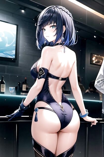 Megumin from Isekai Quartet Shows Off Her Bottom in Leg-Spreading Hentai Image