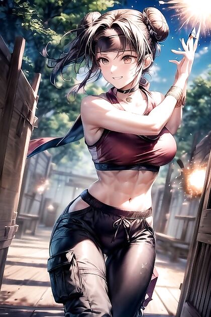 Ninja Chick Shows Off Massive Cleavage in Ultra-Detailed Hentai Picture