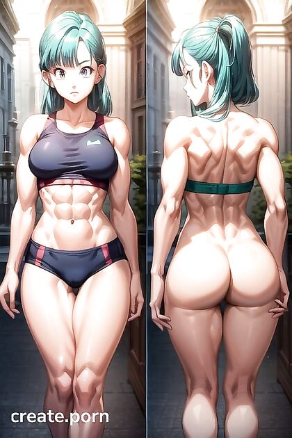 Ultra-Detailed Rear View of Muscular Abs in Hentai AI Porn