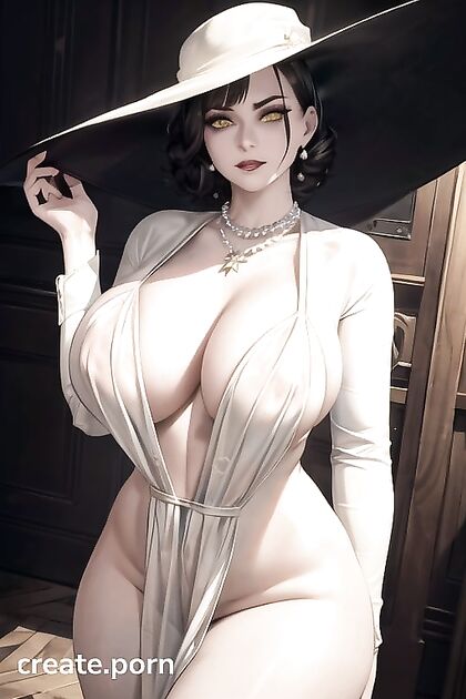Lady Dimitrescu's Massive Breasts Tempt an 18-Year-Old in Resident Evil Hentai