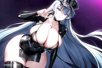 Esdeath from Akame ga ! Pounds Her Massive Ass and Breasts in Hentai Picture
