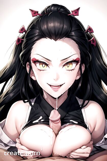 Grinning Mouth Wide Open for Explosive Cumshots in Hentai AI Picture