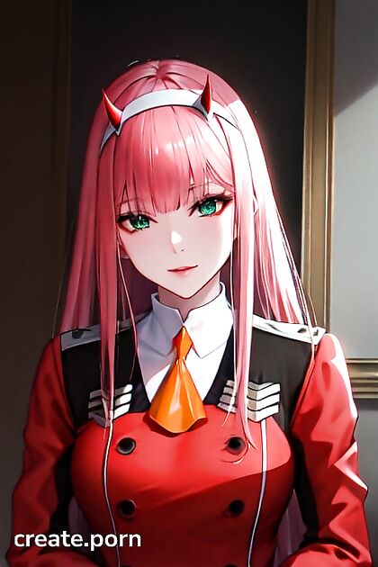 Zero Two from Darling in the FranXX in Seductive Hentai Images