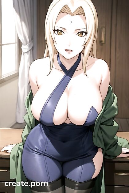 Tsunade from Naruto Seduces in Nylon Stockings for Steamy Hentai Picture