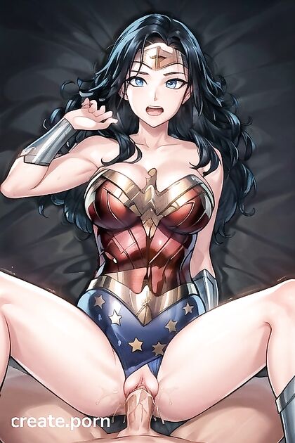 Wonder Woman Rides to Ecstasy in Missionary Position Hentai-orgasm Adventure