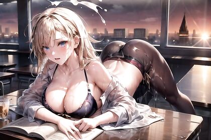 Lux from League of Legends Soaked and Seductive in Ultra-Detailed Hentai Picture
