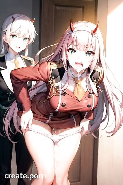 Zero Two from Darling in the FranXX Explodes in  Hentai Orgasms