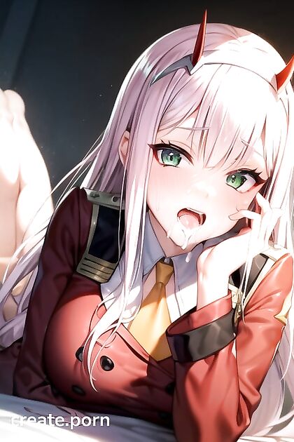 Zero Two from Darling in the FranXX Explodes into  Solo Hentai Orgasms