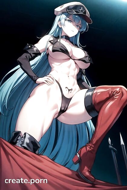 Esdeath from Akame ga Dominates with Futanari and Thick Lines Hentai Pleasure