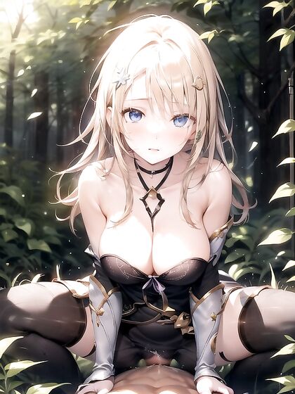 Sunny and Lux from League of Legends Get Wild in a Steamy Forest hentai Ai Hentai Image
