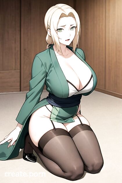 Tsunade from Naruto Enjoying Full-Body Pleasure in Ecstatic Hentai Orgasms