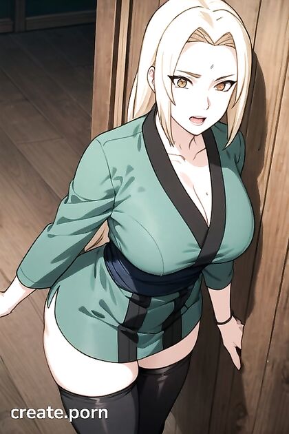 Tsunade from Naruto Seduces in Nylon Stockings for Steamy Hentai Pleasure
