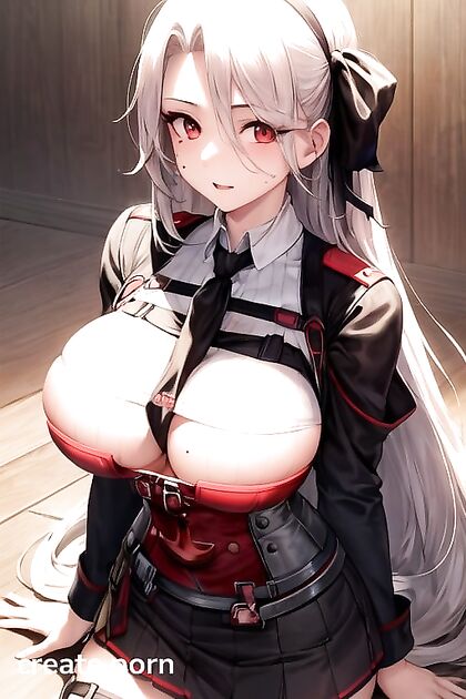 Prinz Heinrich from Azur Lane Shows Off Her Curves in a Tight Bodysuit