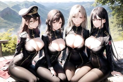 Military Harem With Sunglasses –  Hentai Picture