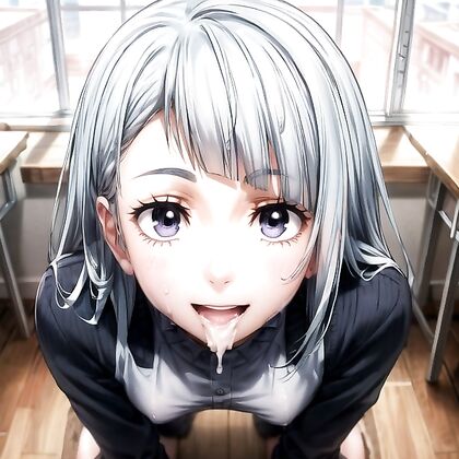 Soft Pastel Front View Cumshots in Sensual Hentai Picture