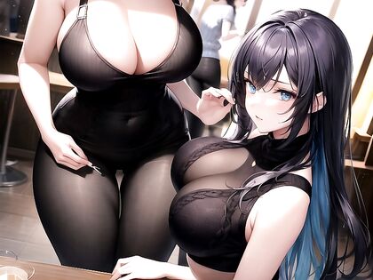 Two_people_with_black_hair_in_sweaters_explore_passionate_Hentai_pleasure