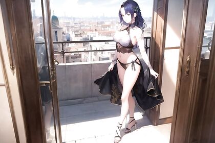 Sister and Friend Get Wild on the Balcony in Steamy Hentai Picture