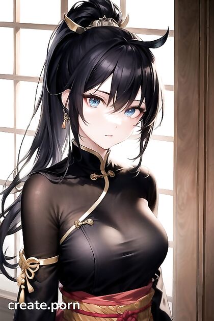 Blue-Eyed Beauty Glows in Royal Palace Hentai Pleasure