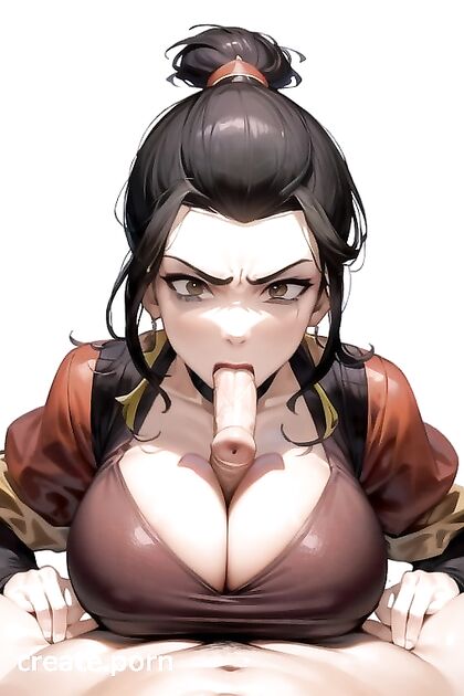 Azula from Avatar Gives a Mesmerizing Blowjob with Her Massive Breasts
