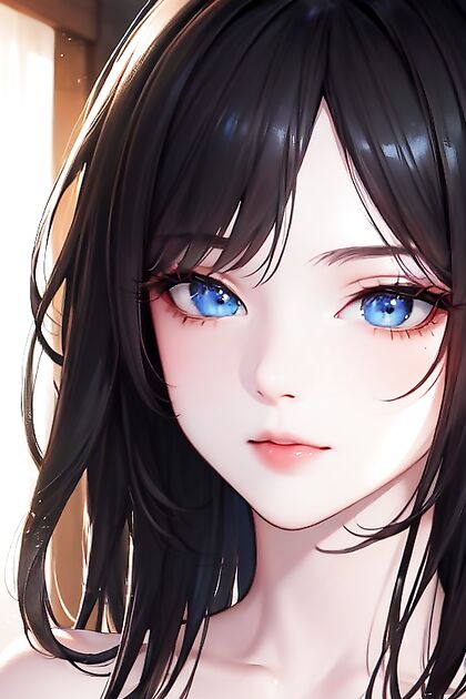 Princess with Blue Eyes and Black Hair Seduced in School Hentai Fantasy