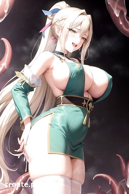 Tentacle Fiends Feast on Massive Breasts for Creamy Hentai Pleasure