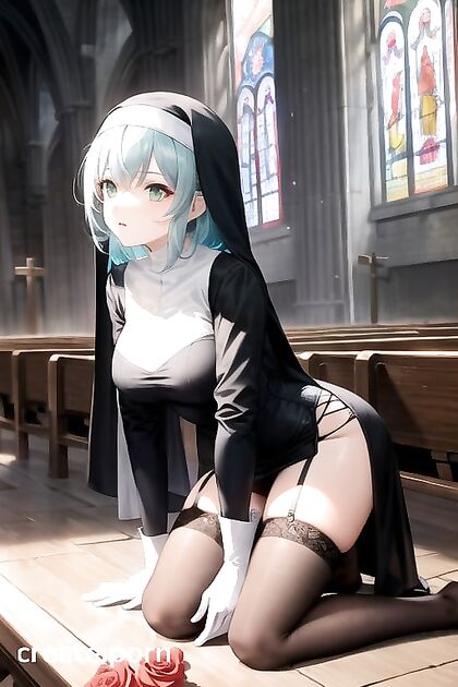 Noelle from Genshin Impact Kneels for  Church Hentai Picture