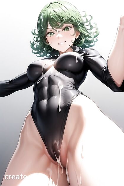 Rounded Breasts and Creamy Finish in Bottom-Up Hentai Picture