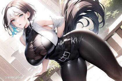 Rogue from X-Men Shows Off Her Massive Ass in Seductive Hentai Picture