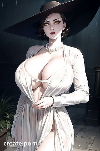 Lady Dimitrescu's Massive Ass in Seductive 18+ Resident Evil hentai Picture