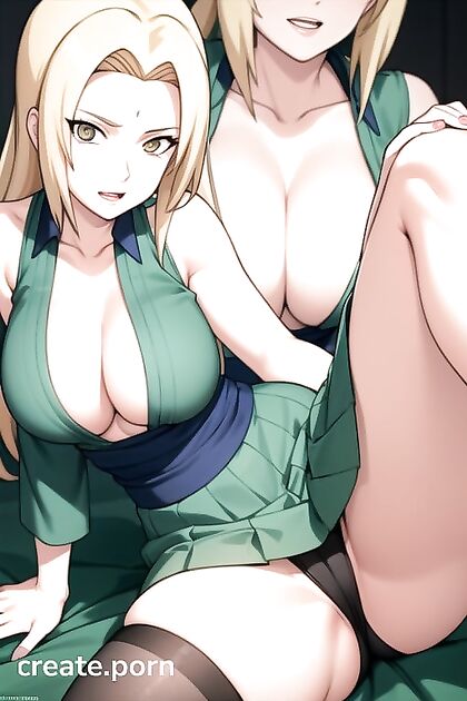 Full Body Skirt Play Leads to  Hentai Orgasms