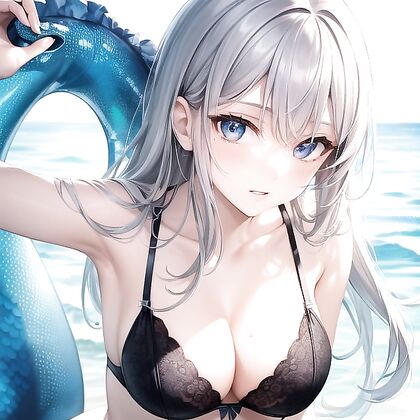 Mermaid Seduction – Underwater Bra Play in Steaming Hentai Images