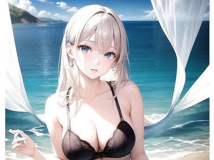 Mermaid Seduction by the Sea in arousing Bra Hentai Images