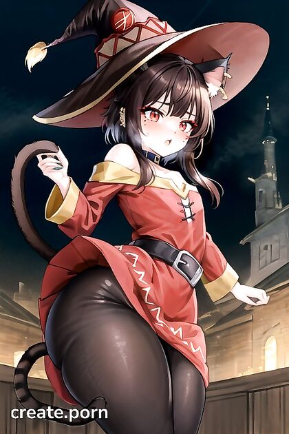 Goth Chick with an Enormous Ass in Thick-Line Hentai Picture