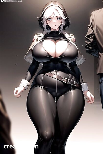 Rogue from X-Men with Massive Breasts and Ass in hentai AI Picture