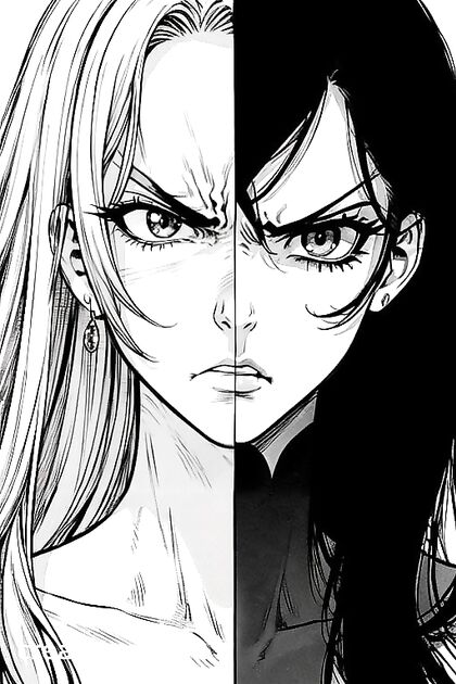 Furious Black-and-White Manga Hentai for  AI Pleasure
