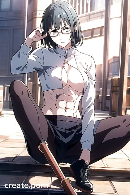 Martial Artist in Combat Boots Shows Off Spears and Perfect Medium Breasts