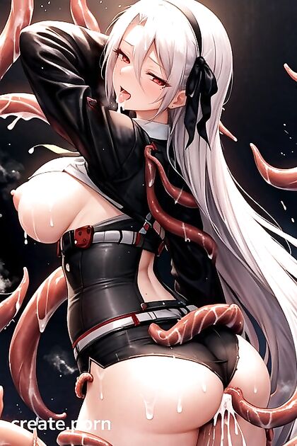 Prinz Heinrich from Azur Lane Gets Pounded from Behind in Creampie hentai Picture