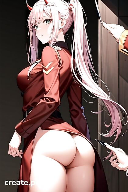 Pigtails and Perky Medium Ass Picture in Steamy Hentai Images