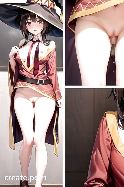 in Uniform Shows Off Her Underside in Steamy Hentai Image