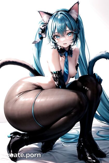 Hatsune Miku with Cat Ears inUltra-Detailed Hentai AI Pleasure