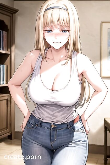 Ymir from Attack on Titan Shows Off Her Big Ass with Hands on Hips in Hentai Picture