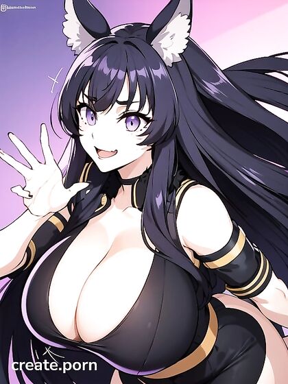 Delta from Eminence in Shadow Enjoying Thick Cock in Blonde Hairstyle Hentai Image