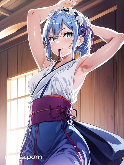 Mouth Agape with Glowing Eyes in  Hentai Picture
