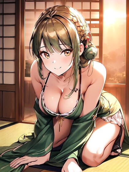 Huge Breasts Girl 18+ Faces Camera for  Solo Hentai Pleasure